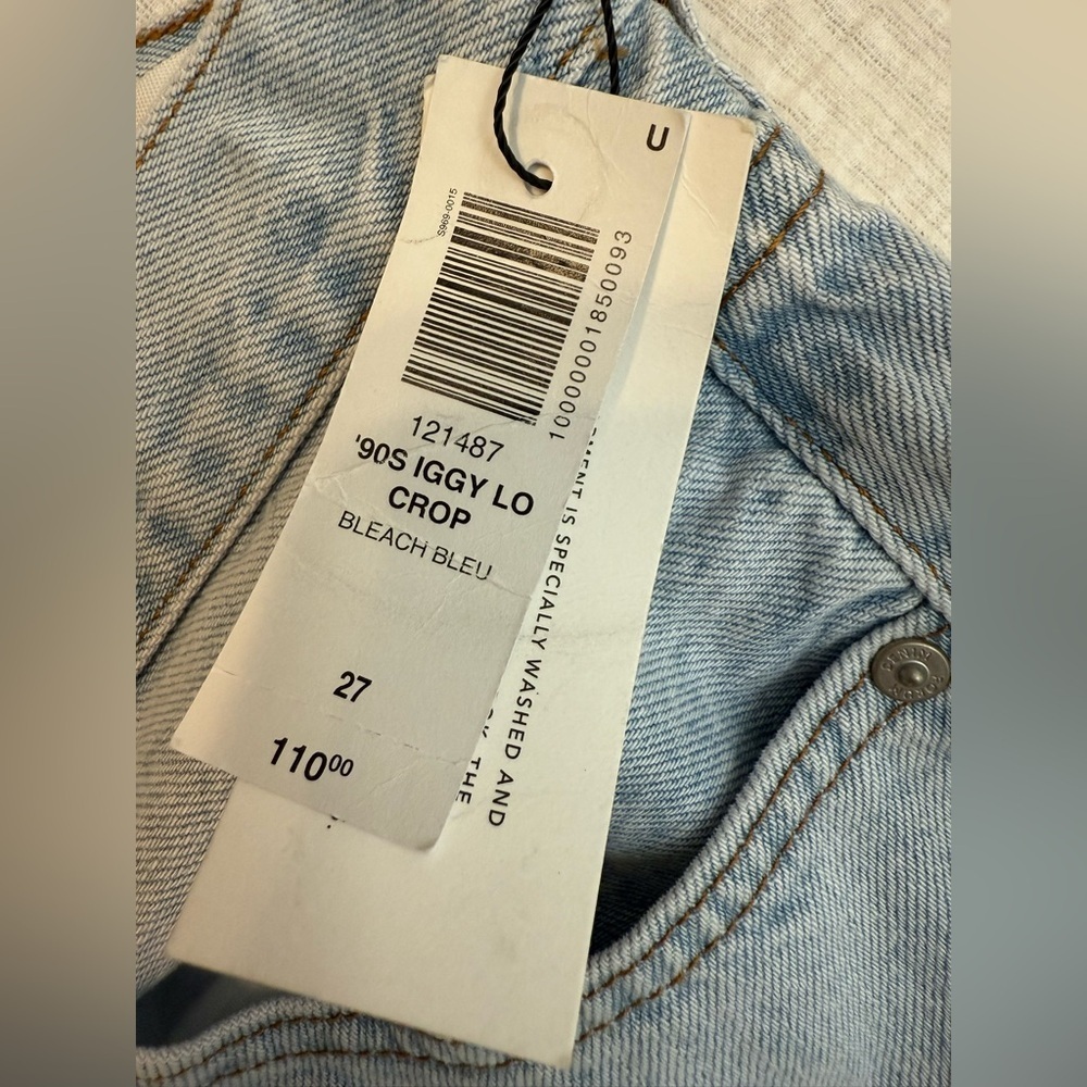 NEW Denim Forum The '90s Iggy Lo-rise Cropped Jean Size 27 - Picture 11 of 12